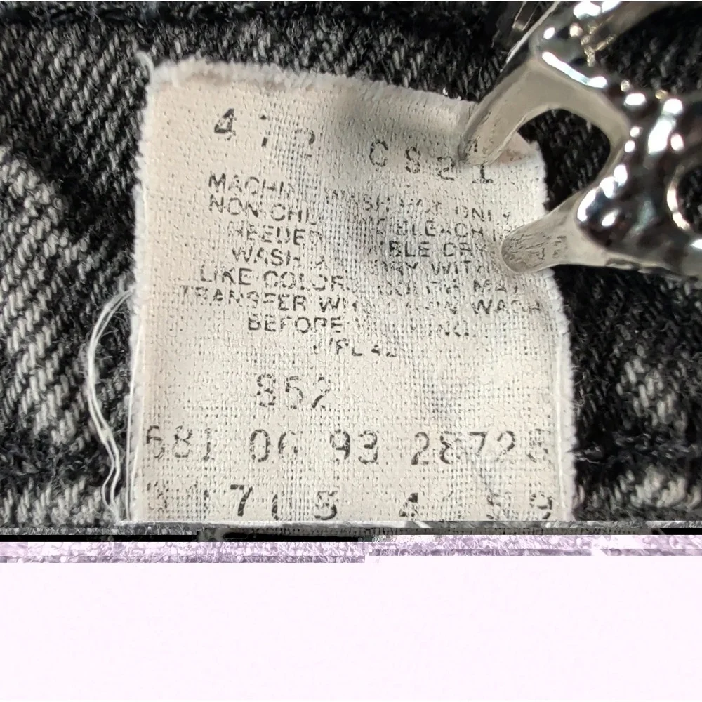 VTG 90s Levis 550 Black Denim Orange Tab Shorts Men 26W Grunge 1993 USA Student